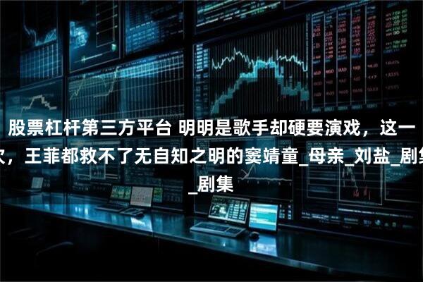股票杠杆第三方平台 明明是歌手却硬要演戏,这一次,王菲都救不了无自知之明的窦靖童_母亲_刘盐_剧集